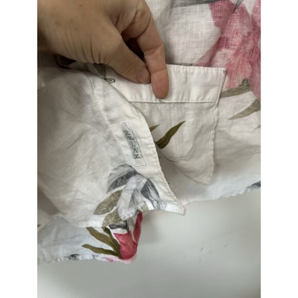 NWT Tommy Bahama Linen Long Sleeve Button Front Shirt Orchid Floral Mens Size L - Picture 3 of 10